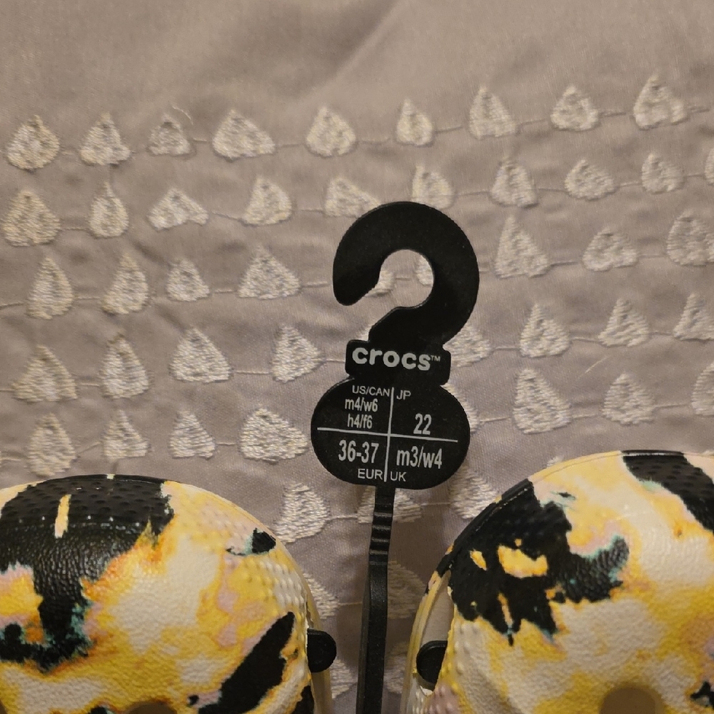 CROCS Multicolor Patterned Clogs NWT - image 2